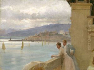 Artist's Wife and Emelie von Etter in Cannes
