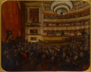 The First Performance of Hernani, 1830 by Paul-Albert Besnard
