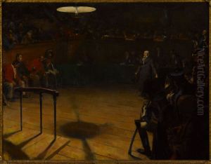 Jean Valjean devant la cour d'assises d'Arras (Les Miserables) by Andre Devambez