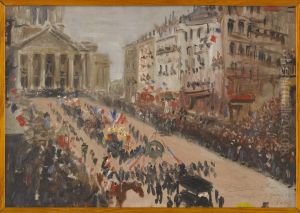 Les funerailles de Victor Hugo, le cortege rue Soufflot Les funerailles de Victor Hugo, le cortege rue Soufflot