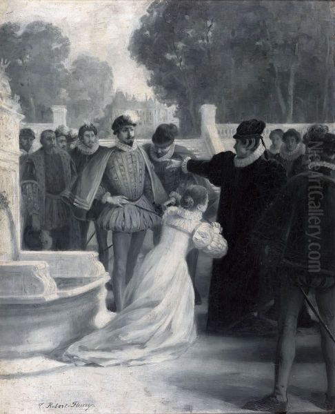 Amy Robsart au pied de la reine - view 1