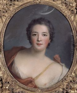 Portrait de la marquise de Flavacourt, en Silence by Jean-Marc Nattier