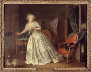 Le Depart precipite by Louis-Leopold Boilly