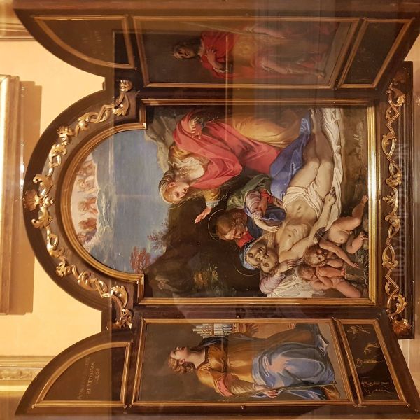 Portable Altarpiece with Pieta and Saints - view 1