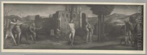 Martyrdom of Saint Sebastian by Liberale Da Verona