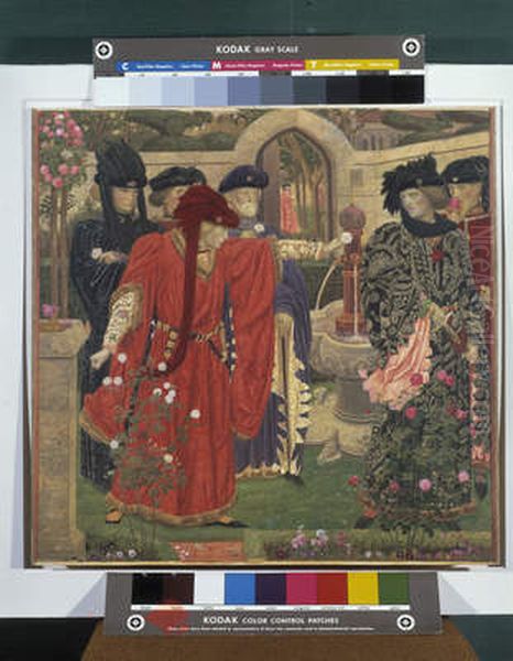 Choosing The Red and White Roses in the Temple Garden - view 1