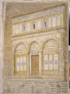 Firesole - West Front Of The Badia Firesole - West Front Of The Badia