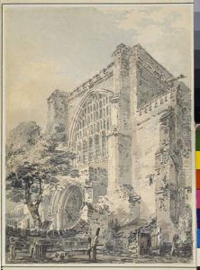 West Front Of St Albans' Abbey by J. M. W. Turner