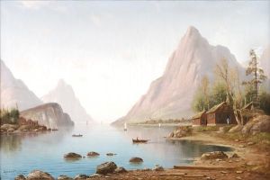 Fjord Scenewith Boats And Houses