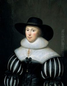 Portrait of Grace Bradbourne, Wife of Thomas Holte by Cornelis Janssens van Ceulen