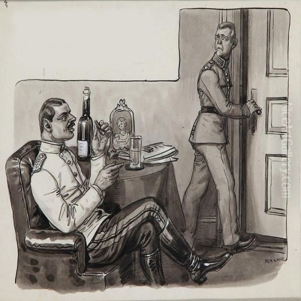 A Collection Of Eight Soldier Caricatures - view 1