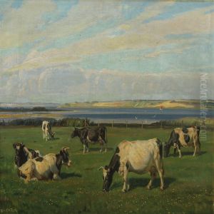 Cows On The Field by Rasmus Christiansen