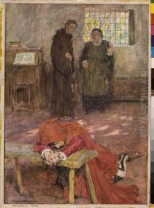 Illustration to Romeo and Juliet Act III, Sc III by William Hatherell