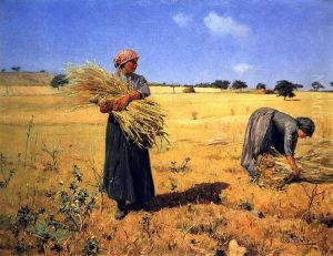 Colheita - Ceifeiras (Lumiar) by Antonio Carvalho de Silva Porto