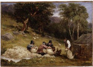 Sheep Shearing by David Cox Jr.