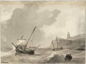 Segelboote Bei Stu by Johannes Christianus