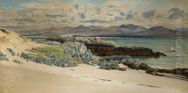 Snowdon And Caernarvon From Llanddwyn Island - view 1