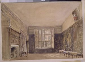 Drawing Room, Haddon Hall by David Cox Jr.