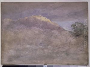 An Impression, Study of a Mountain Crest by David Cox Jr.