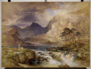 Near Brodick, Isle Of Arran, Scotland by William Andrews Nesfield