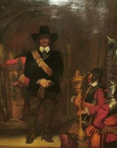 Oliver Cromwell Imprisoning Charles I by Alexander Christie