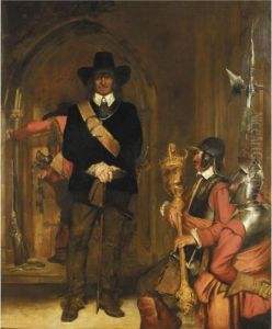 Oliver Cromwell Imprisoning King Charles I