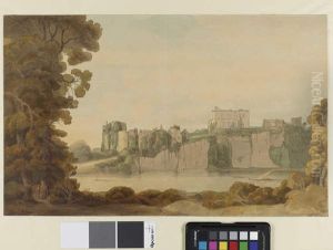 Chepstow Castle by Francis Towne