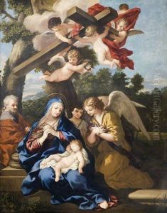 The Holy Family with Angels by Pietro da Cortona
