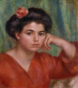 Junges Madchen mit Rose