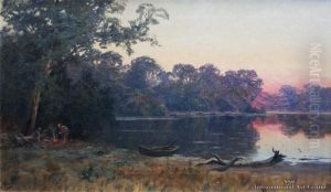 River Sunset by Ernest William Christmas