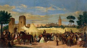 The Seville Fair by Joaquin Dominguez Becquer