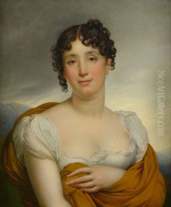 Madame Merlin with a yellow shawl