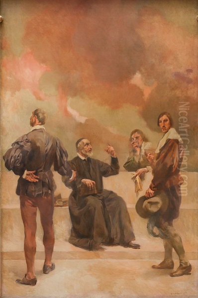 Febo Moniz, Padre Antonio Vieira, D. Luis de Meneses e Joao Pinto Ribeiro - view 1