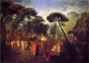 La mariee de village by Jean-Antoine Watteau