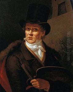 Portrait of the artist by Gioacchino Giuseppe Serangeli