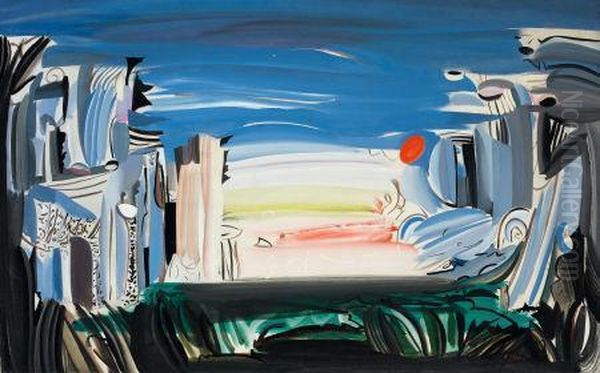 Abstract Landscape And Sea - view 1
