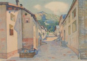 Village Road. by Anton Christoffel
