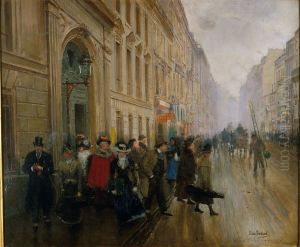 Leaving the Music School by Jean Beraud