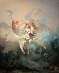 Une ame d'artiste portee au Ciel by Philip James de Loutherbourg