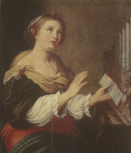 Sainte Cecile by Giovanni Battista Salvi da Sassoferrato
