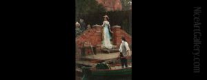 The Glance that Enchants by Edmund Leighton