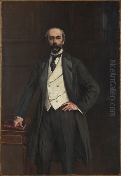 Portrait of Wilhelm Christopher Christophersen - view 1