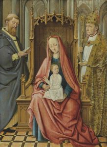 The Virgin And Child Enthroned With Saint Anthony Abbot