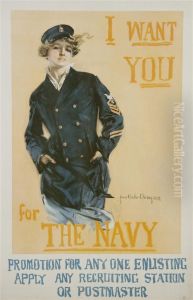 I Want You For The Navy by Howard Chandler Christy