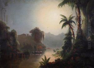 Tropical River Scene, Possibly The Amazon by Frederic Edwin Church