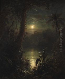 Twilight In The Tropics (a Tropical Moonlight) by Frederic Edwin Church