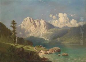 Mountain Lake by Adolf Chwala