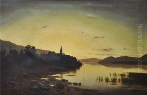 Abendstimmungan Einem See by Adolf Chwala