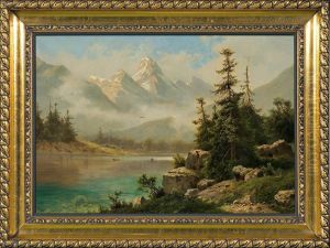 Lake In The Alps by Fritz Chwala