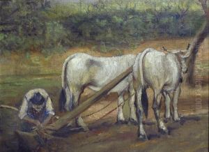 Buoi Con Aratro by Cesare Ciani